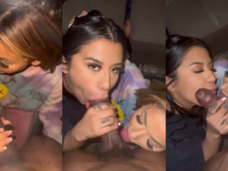 2 Latina Sluts Sucking On That Very Massive Big Black Dick As They Suck It Together