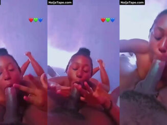 19 Year Old Nigerian Girl Playing With Her Boyfriend’s Dick As She Sucks It