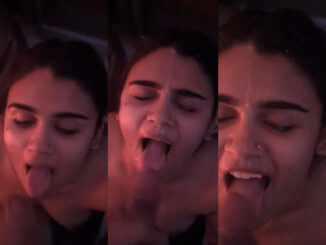 Beautiful Indian Girl Sucks Dick And Gets Sprayed Cum On Face