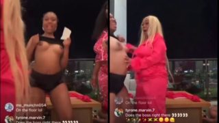 Instagram Baddie Shows Off Her Boobs On Instagram Live