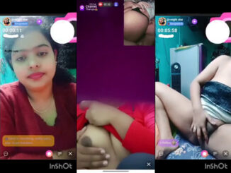 Part 1 & 2 Of Indian Chamet Girl Flaunting Her Boobs And Pussy On Buzzcast Live Show