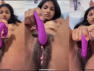 Beautiful Cute Hot Indian Girl Masturbates As She Fucks Her Pussy With Her Newly Acquired Vibrator