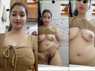Desi Babe Flaunting Her Boobs And Pussy Naked Body On Buzzcast Live Show