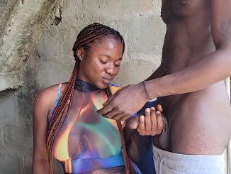 Horny Nigerian Jos Girl Seduced Her Neighbor Into Fucking Her In The Compound
