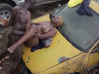 Horny Nigerian Mechanic Fucking The Food Seller’s Daughter Hard At The Mechanic Spot