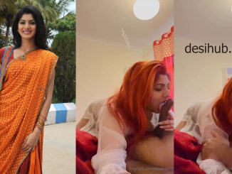 Horny South Indian Movie Actress “Joshna Fernando” Sucks Her Boyfriend’s Dick