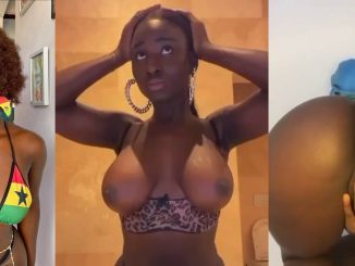 Hot Ghanian Girl Goes Nude Flaunts Her Boobs, Pussy And Also Rubs Her Wet Pussy