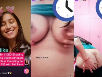 Indian Model “Kritika” Flashes Boobs And Back On Live Show