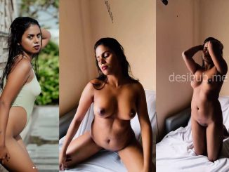 Indian Model “Sanchita Bose” Strip Tease, Reveals Boobs And Pussy In The Nude