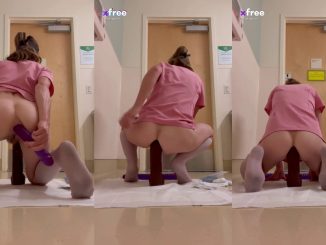 She Removed A Very Long Flexible Dildo From Her Ass And Rides On A Big Dildo With Her Ass Anal