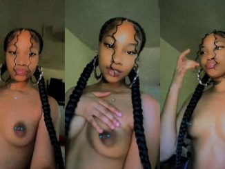 She’s A Bad Bitch As She Flaunts Her Boobs With Pierced Nipples