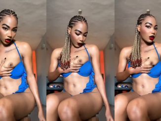 Temi The Baddie Spits On Her Boobs As She Flaunts It