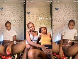 This Nigerian Girl Fucks Her Pussy With A Pink Dildo, Rubs Her Lesbian Friend’s Pussy