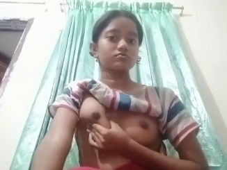 19 Year Old Indian Teen Flaunts And Squeezes Her Boobs In This Nude Video