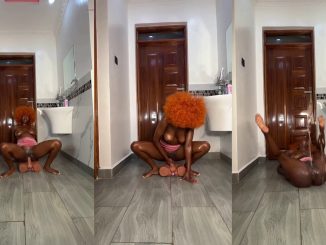 Alicia Kanini Rides Her Dildo In Her Toilet Floor