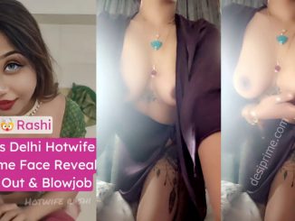Beautiful Hot Delhi Housewife Rubs Her Husband’s Dick On Her Boobs And Sucks It