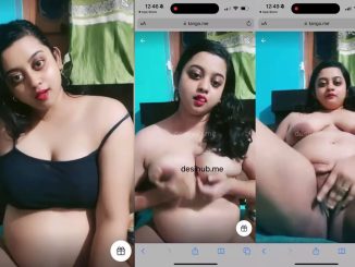 Chubby Lady Takes Off Her Dress, Revealing Her Boobs And Rubbing Her Pussy