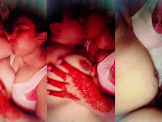 Cute Pakistani girl with big tits and hairy pussy kisses and fingers her friend’s pussy