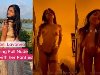 Indian Model “Rani Lavanya” Flaunts Boobs, And Plays With It