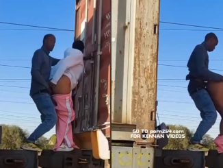 Mzansi Lady Fucked Outdoor On A Container Train
