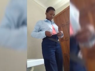Nairobi Girl Charity Mwangi Undressing After Work