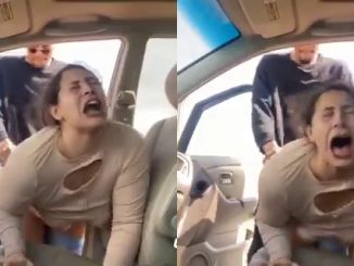 She Screams So Loud As He Fucks Her Very Hard Doggy By The Side Of The Car Door