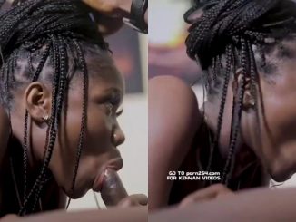 This Nigerian Girl’s So Bored And Handles His Dick Well With Her Mouth