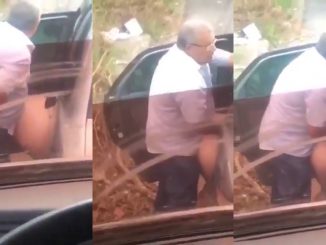 Very Mature Horny Man Fucking His Wife At The Side Of The Express Doggy