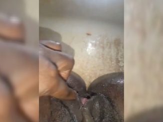 Close View Of A Nigerian Girl Wet Pussy