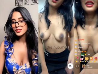 Hot Indian Cutie On Tango Live Stream Takes Off Her Bra, Revealing Her Boobs