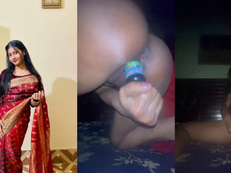 Indian Girl In Her Room Fucks Her Pussy With A Plastic Bottle On Her Bed At Night