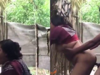 Indian Woman Sucks His Dick, And Fucked Doggy Outdoor